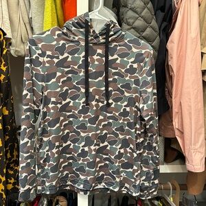 Youth Burlebo throwback camo performance hoodie 10/12